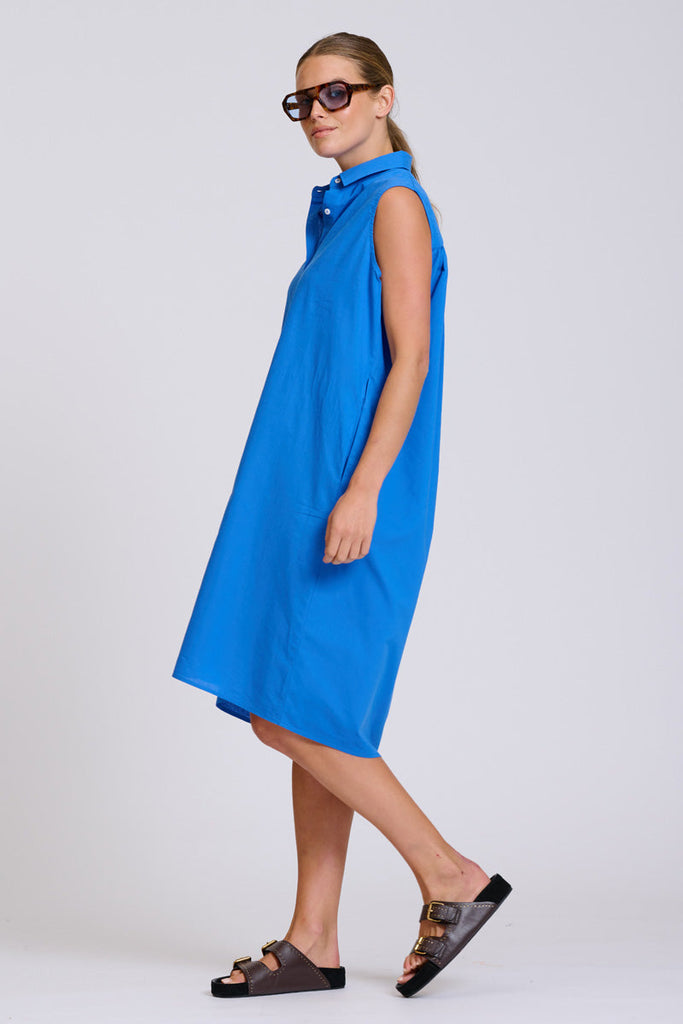 Shirty The Sandra Shirtdress - Royal Blue