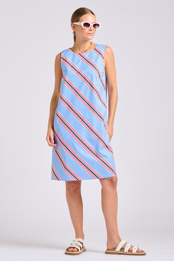 Shirty The Sara Shift Dress - Nautical Stripe