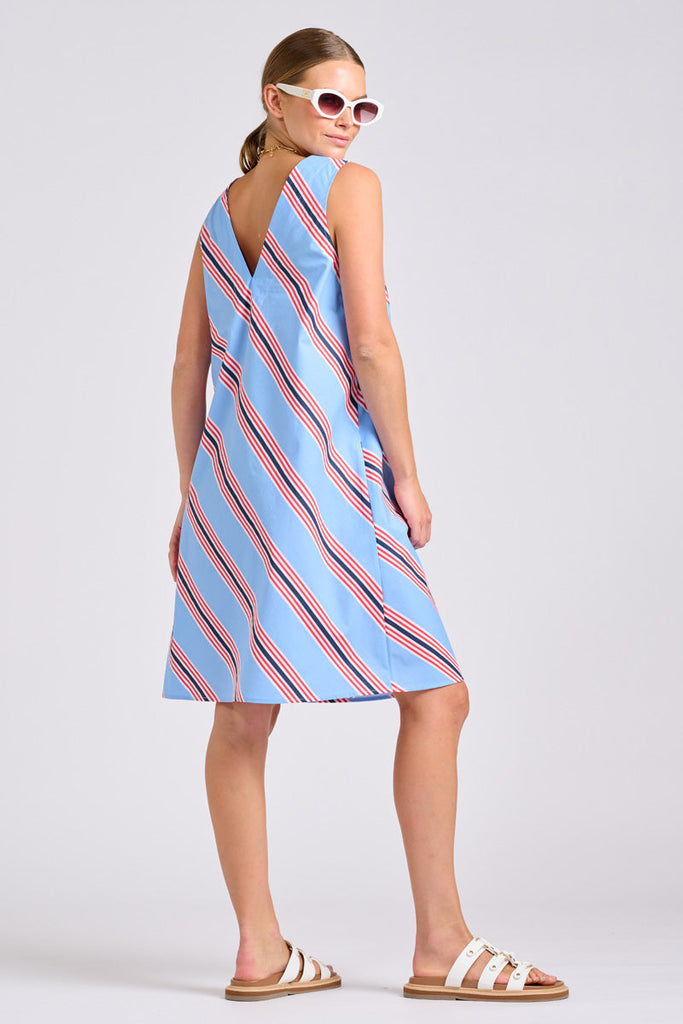 Shirty The Sara Shift Dress - Nautical Stripe