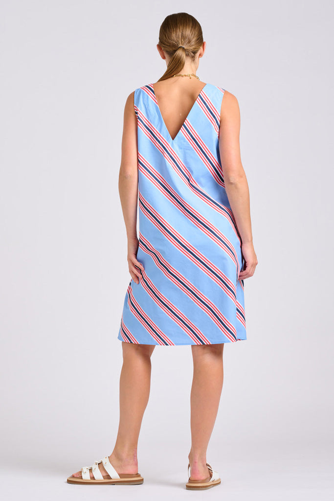 Shirty The Sara Shift Dress - Nautical Stripe