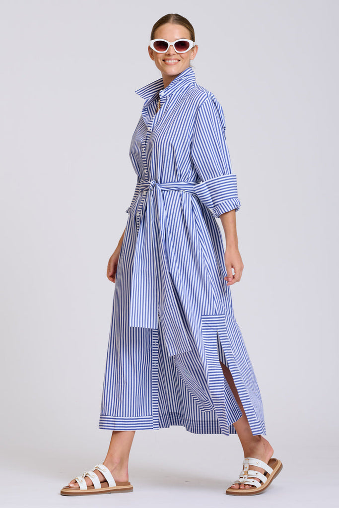 Shirty The Sybil Oversized Dress - Navy Stripe