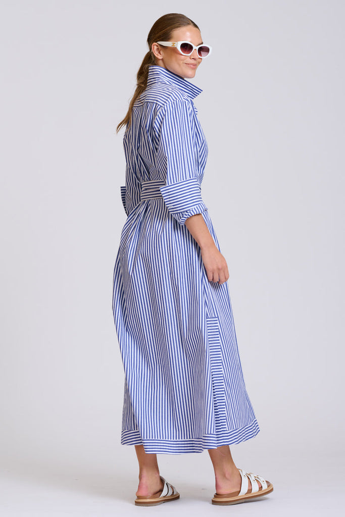 Shirty The Sybil Oversized Dress - Navy Stripe