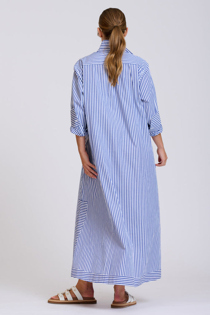 Shirty The Sybil Oversized Dress - Navy Stripe