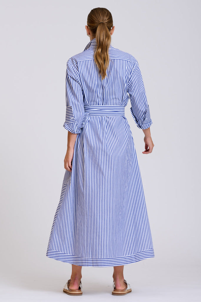 Shirty The Sybil Oversized Dress - Navy Stripe