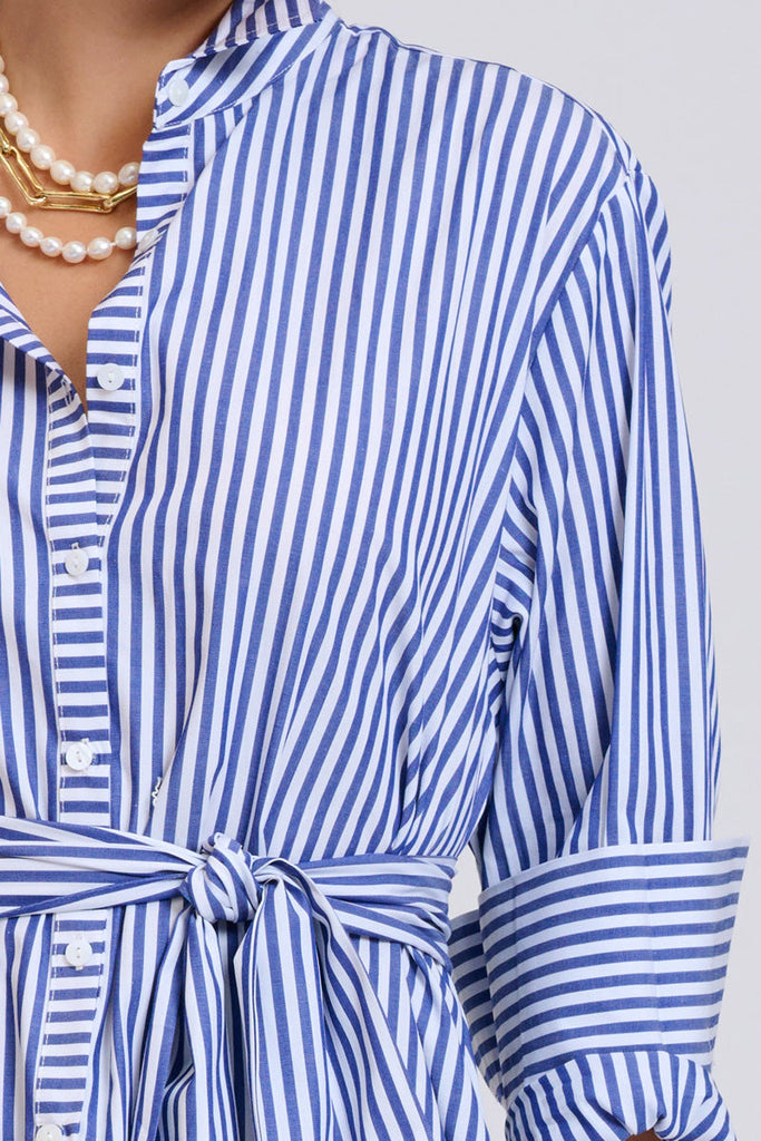 Shirty The Sybil Oversized Dress - Navy Stripe