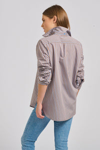 The Classic French Cuff Shirt - Porcini Stripe