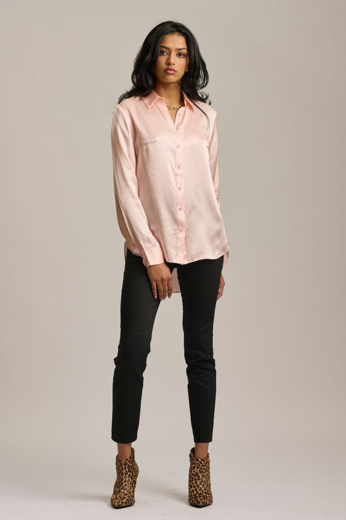 The Skye Slim Shirt - Blush