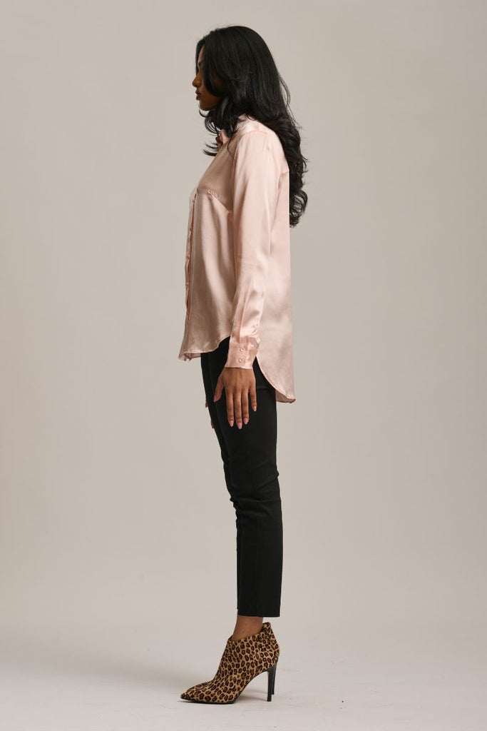 The Skye Slim Shirt - Blush
