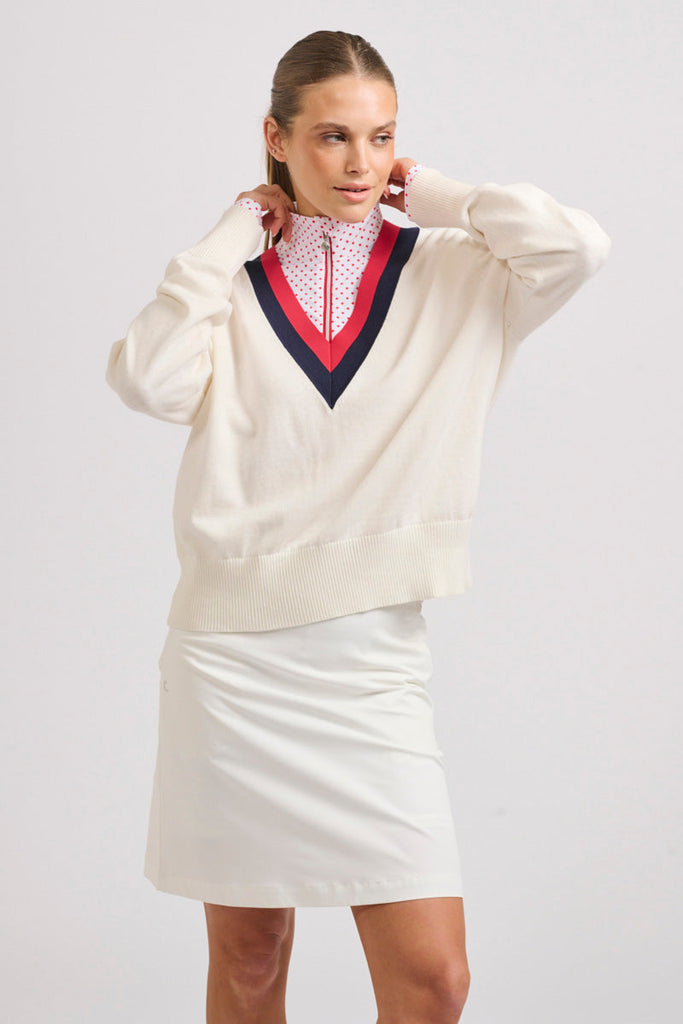 The Grange Long Sleeve Shirt - Red Spot