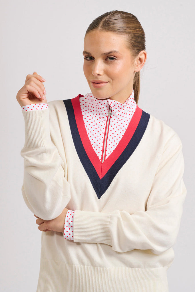 The Grange Long Sleeve Shirt - Red Spot