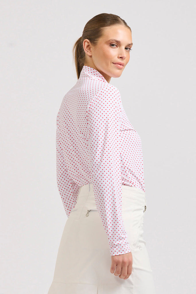 The Grange Long Sleeve Shirt - Red Spot