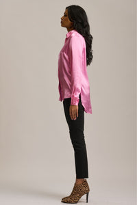 The Skye Slim Shirt - Hot Pink