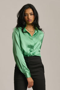 The Skye Slim Shirt - Mint